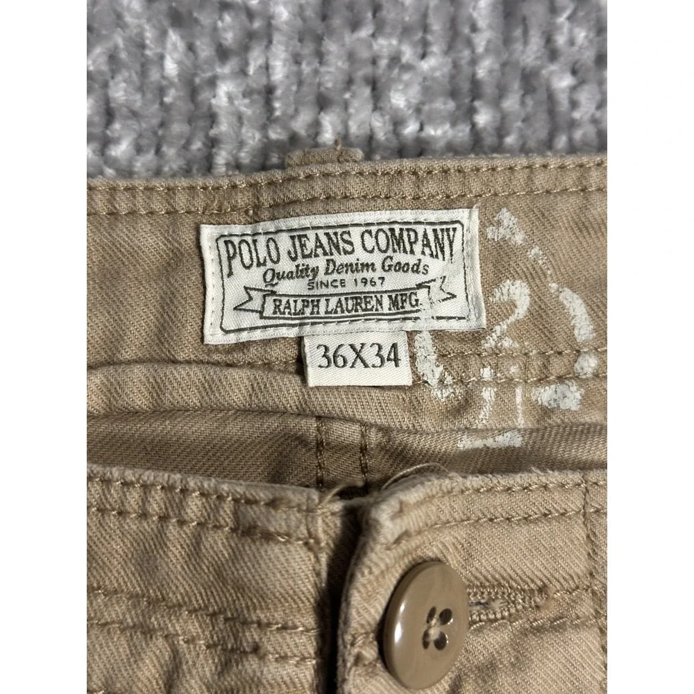 Polo Ralph Lauren 1967 Military Utility Pants Mens 36 Khaki Aviation Y2K Rare
